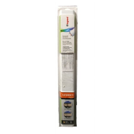 Legrand - Wiremold On-Wall Flat Screen TV Cable Concealment Kit - White