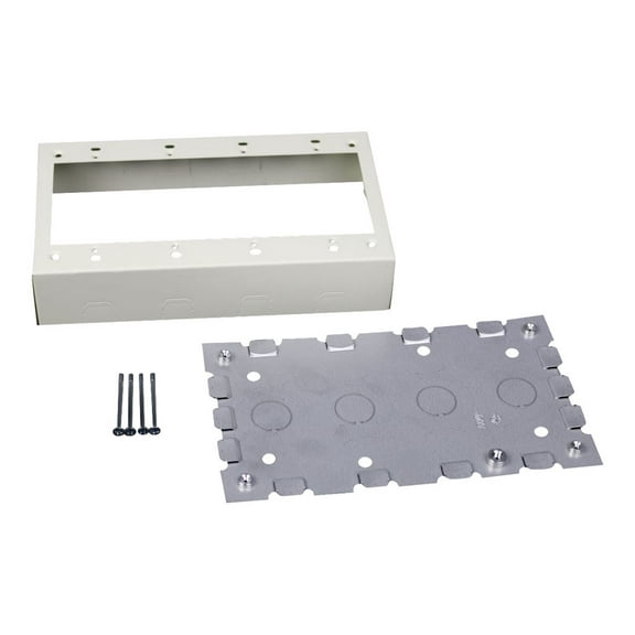 Wiremold 500/700 Four-Gang Switch and Receptacle Box Fitting