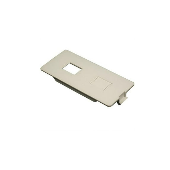 Wiremold 5507Rj 5500 Raceway Dual Rj11/Rj45 Connector Faceplate Non-Metallic Dual Rj Device Plate; W