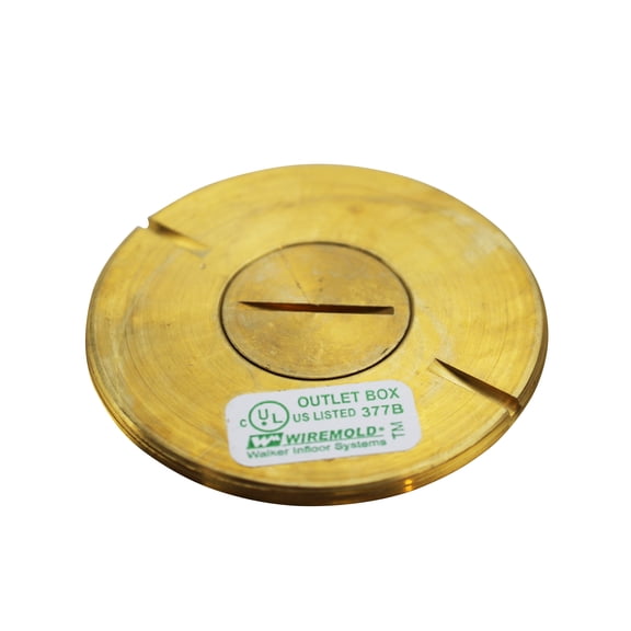 Wiremold Walker Legrand 825CK-3/4 Brass Conversion Kit 2-1/4 to 3/4 Opening 800 Series Floorbox