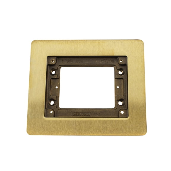 Wiremold 817B Brass Carpet or Tile Flange Single Gang Box