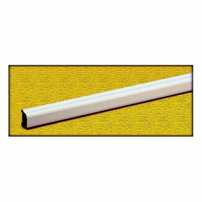 Wiremold BWH1 Raceway Wire Channel, 5 ft L, 0.656 in W, 1 -Channel, Metal, White
