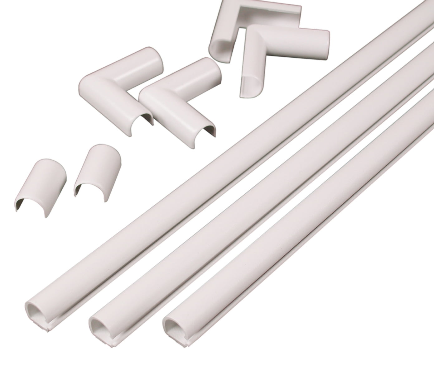 White Self-Adhesive CordMate Cable Organizer Kit