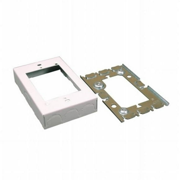 Wiremold Company Bw5Legrand Rectangle Metal 1 Gang Electrical Box White