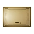 thumbnail image 1 of Wiremold EFB610CTCBS Evolution Floor Box Surface Cover, Carpet Insert, Brass, 1 of 2