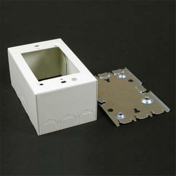 Wiremold GFCI Box Fitting,Ivory,Steel V5744