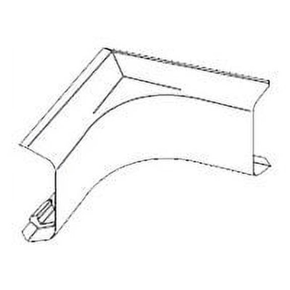 Wiremold Legrand 400 Series Raceway 417 - Cable raceway inside elbow fitting - ivory
