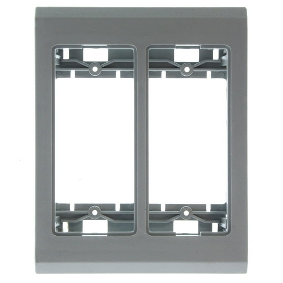 Wiremold Legrand G4049 Gray Non-Metallic Device Plate Cable Raceway F4, Gray