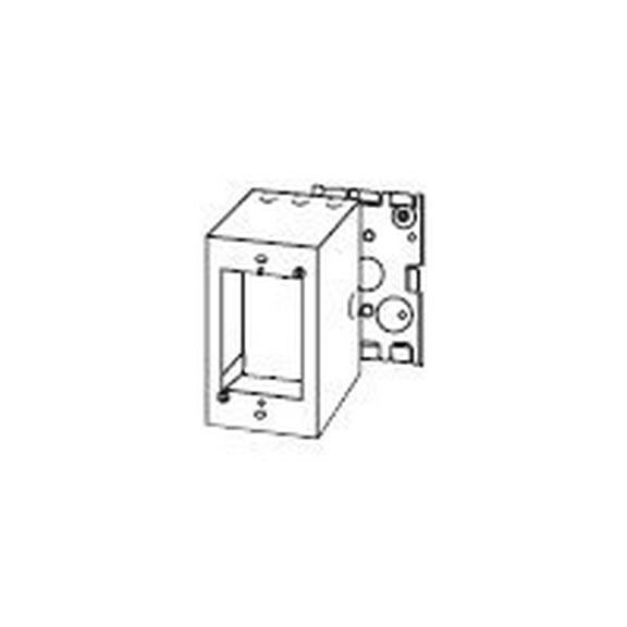 Wiremold Legrand V5744-2 2 Gang Steel Extra Deep Switch & Receptacle Device Box Cable Raceway, Ivory