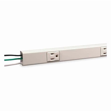 Legrand Prewired Raceway,4 Outlets,18 In. D NM20GB618