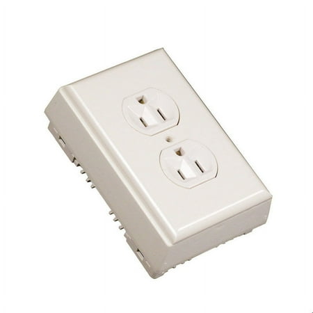 Wiremold NM2D Ivory 1-Gang Non-Metallic Outlet Kit