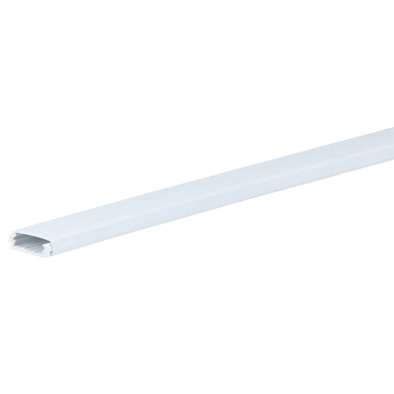 Wiremold NMW1 5-Ft. White Plastic Wire Channel