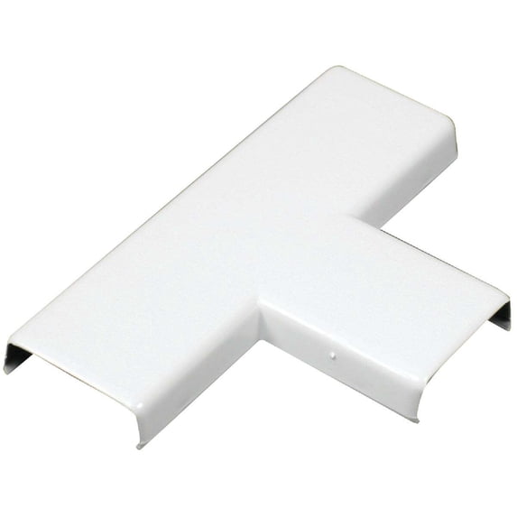 Wiremold CordMate White 1-5/16 In. W x 7/16 In. H. 90 Deg T-Fitting NMW11