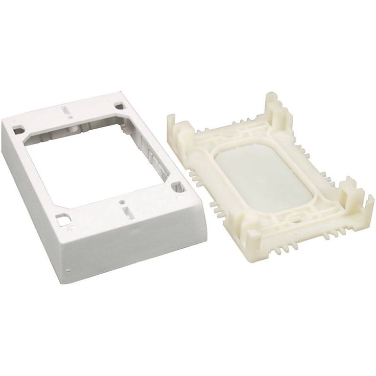 Legrand - Wiremold NMW2 Single Gang Plastic Switch/Outlet Box