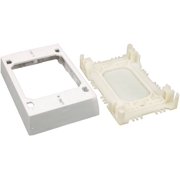 Legrand - Wiremold NMW2 Single Gang Plastic Switch/Outlet Box, White