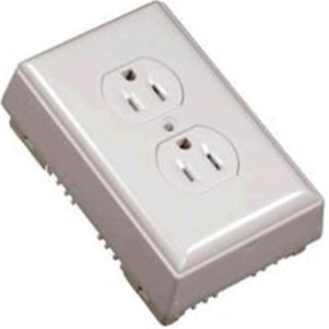 White Nonmetallic Single Gang Raceway Outlet Kit