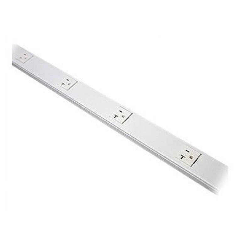 60 x 1-9/32 x 3/4 Wiremold V20GB506 Plugmold® Raceway Multi-Outlet  Strip, Ivory