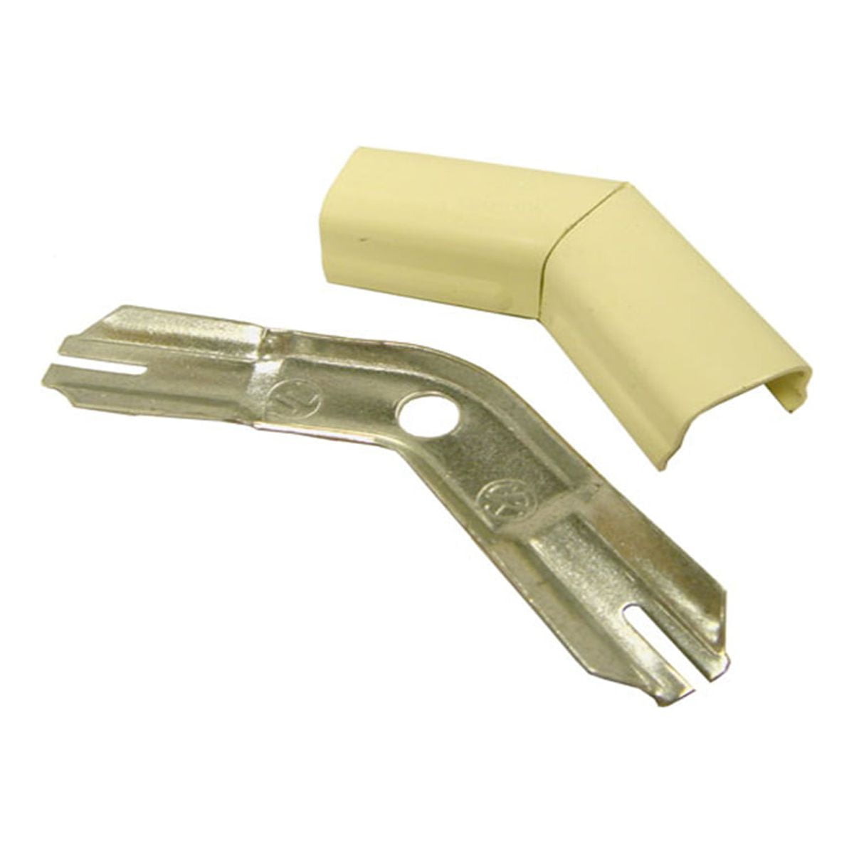 Wiremold V511 :: Raceway 90° Flat Elbow, 500 Series, Steel, Ivory :: Gexpro