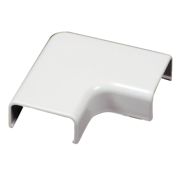 Wiremold White Wire Channel Flat Elbow - Pack of 4