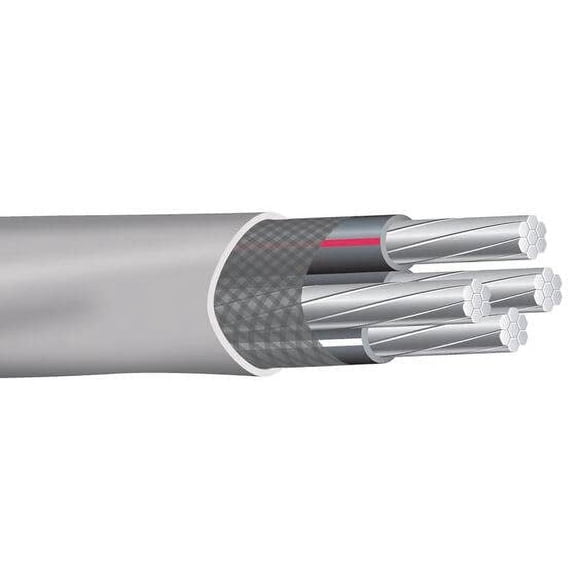 Wirenco 1-1-1-3 SER Aluminum Service Entrance Cable (120 Foot Cut)