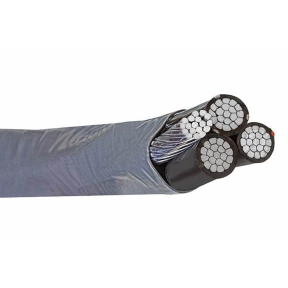 Wirenco 8-8-8-8 SER Aluminum Service Entrance Cable (25FT Cut)