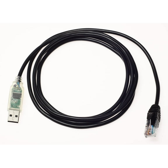Wirenest FTDI USB to RJ45 Serial Cisco Rollover Console Cable Round with Snagless Ends 12 Feet