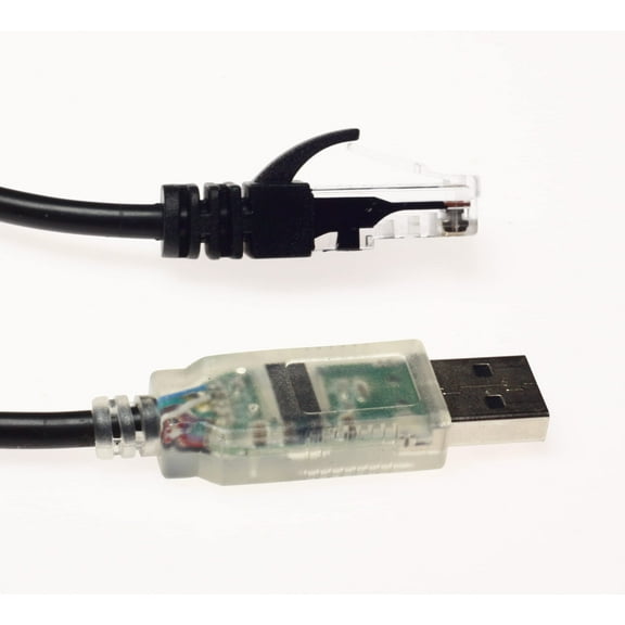 Wirenest FTDI USB to RJ45 Serial Cisco Rollover Console Cable Round with Snagless Ends 6 Feet
