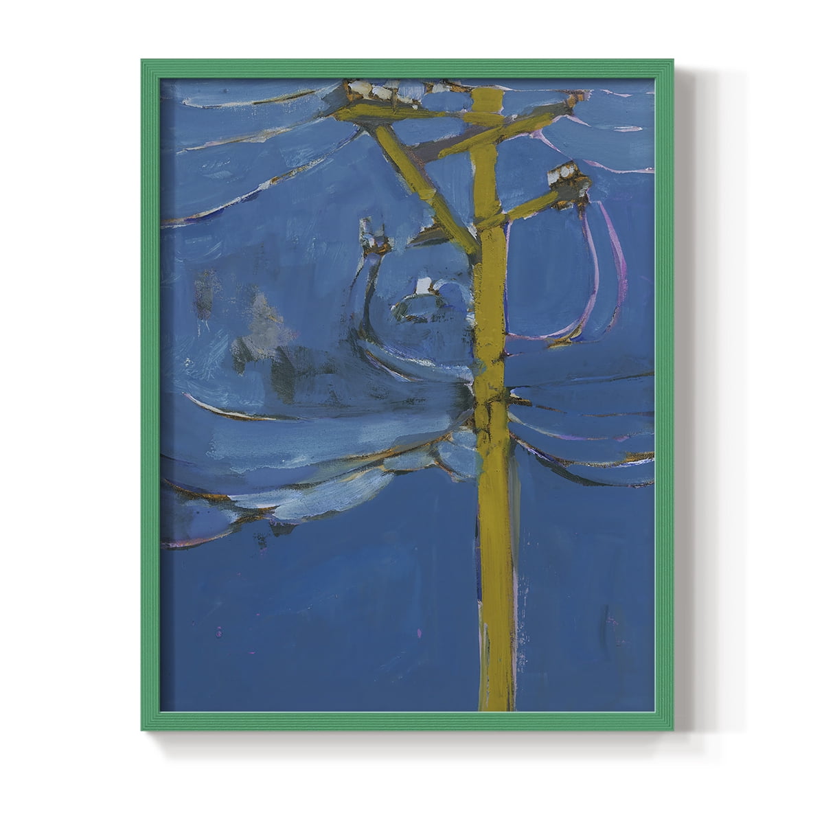 Wires IV Framed Print - Solid Wood in Single Picture Frame Solid Wood 2 Framed Print