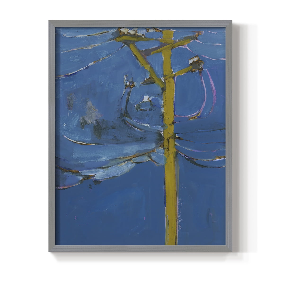 Wires IV Framed Print - Solid Wood in Single Picture Frame Solid Wood 2 Framed Print