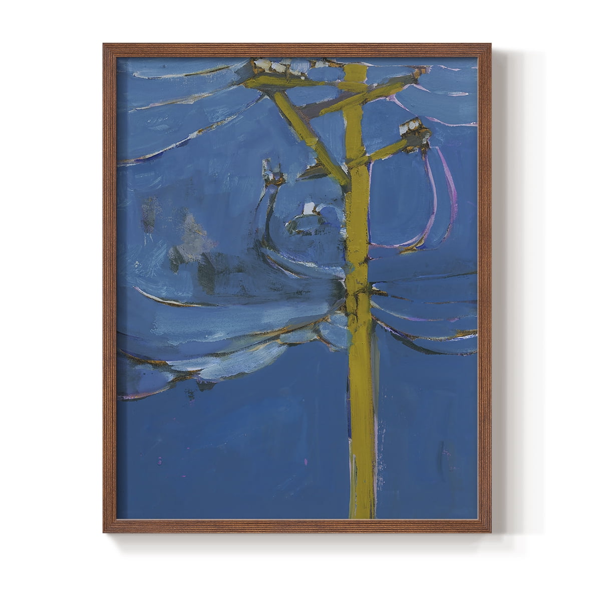 Wires IV Framed Print - Solid Wood in Single Picture Frame Solid Wood 2 Framed Print
