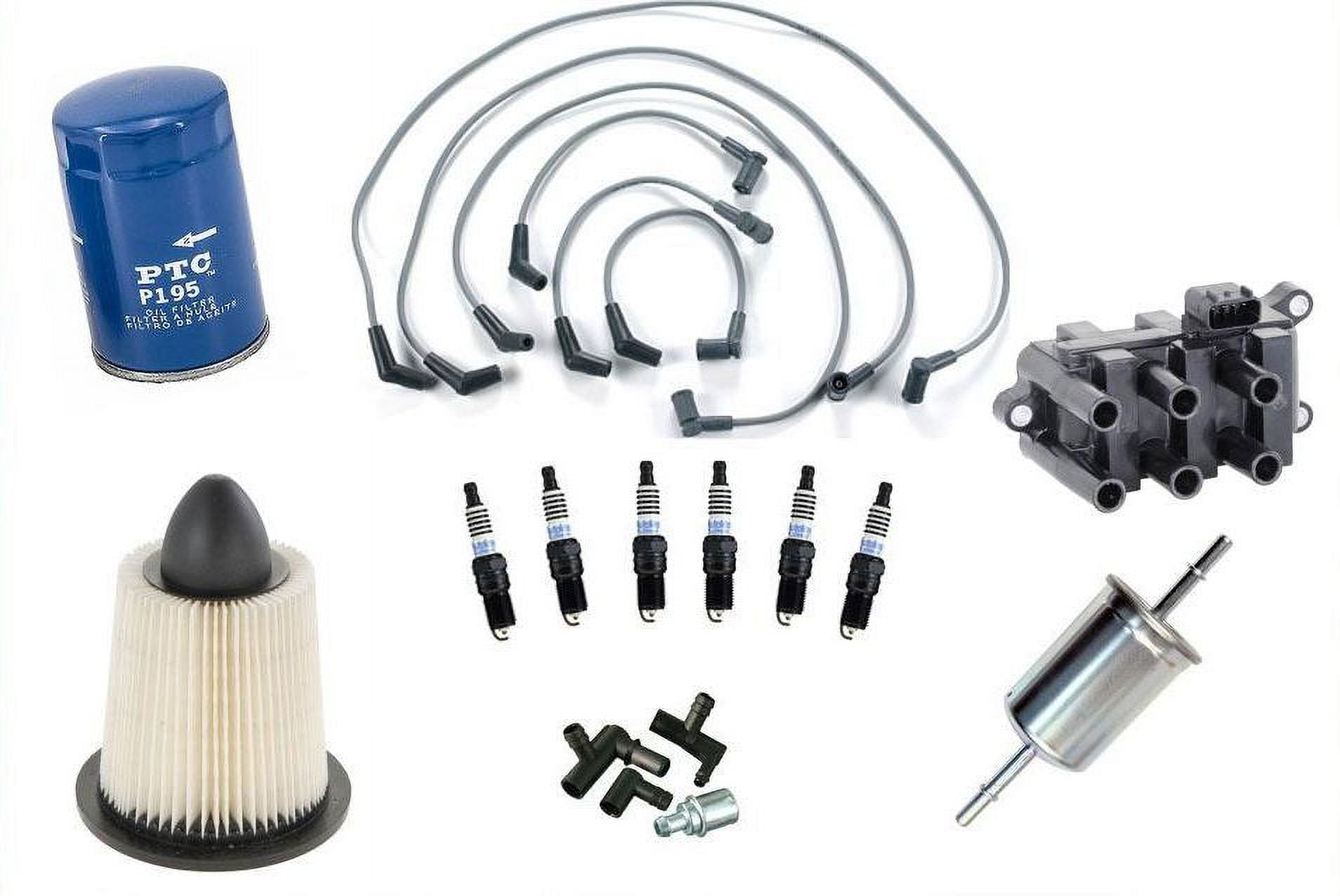 Wires Spark Plugs Coil Pack Air Gas Oil Filters for Ford Mustang 3.8 3.9L