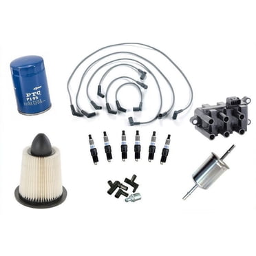 Tune-Up Kit For Ford Mustang 3.8L 3.9L 2001-2004 – Wires, Plugs, Coil Pack & Filters