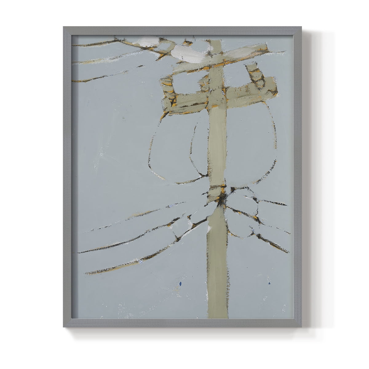 Wires V Framed Print - Solid Wood in Single Picture Frame Solid Wood 2 Framed Print