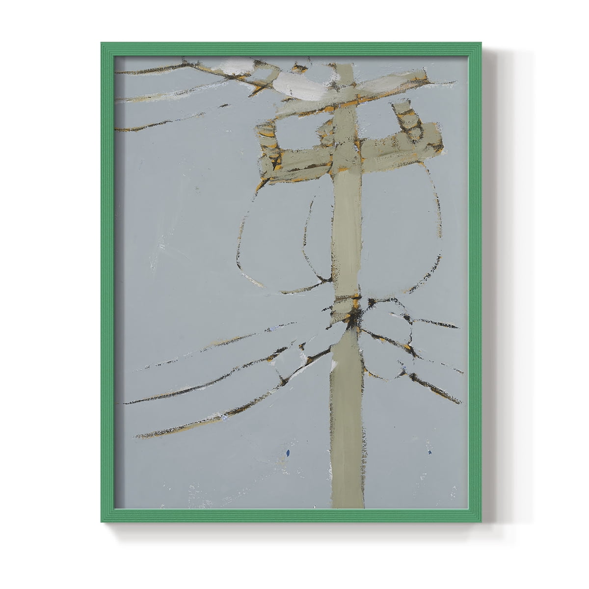 Wires V Framed Print - Solid Wood in Single Picture Frame Solid Wood 2 Framed Print