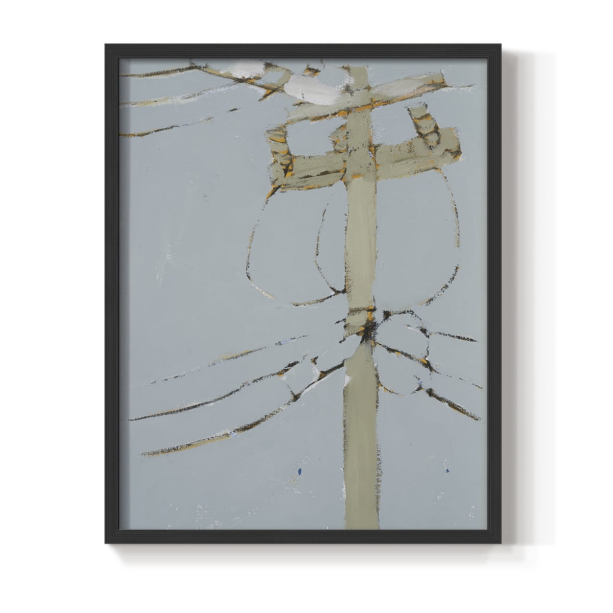 Wires V Framed Print - Solid Wood in Single Picture Frame Solid Wood 2 Framed Print