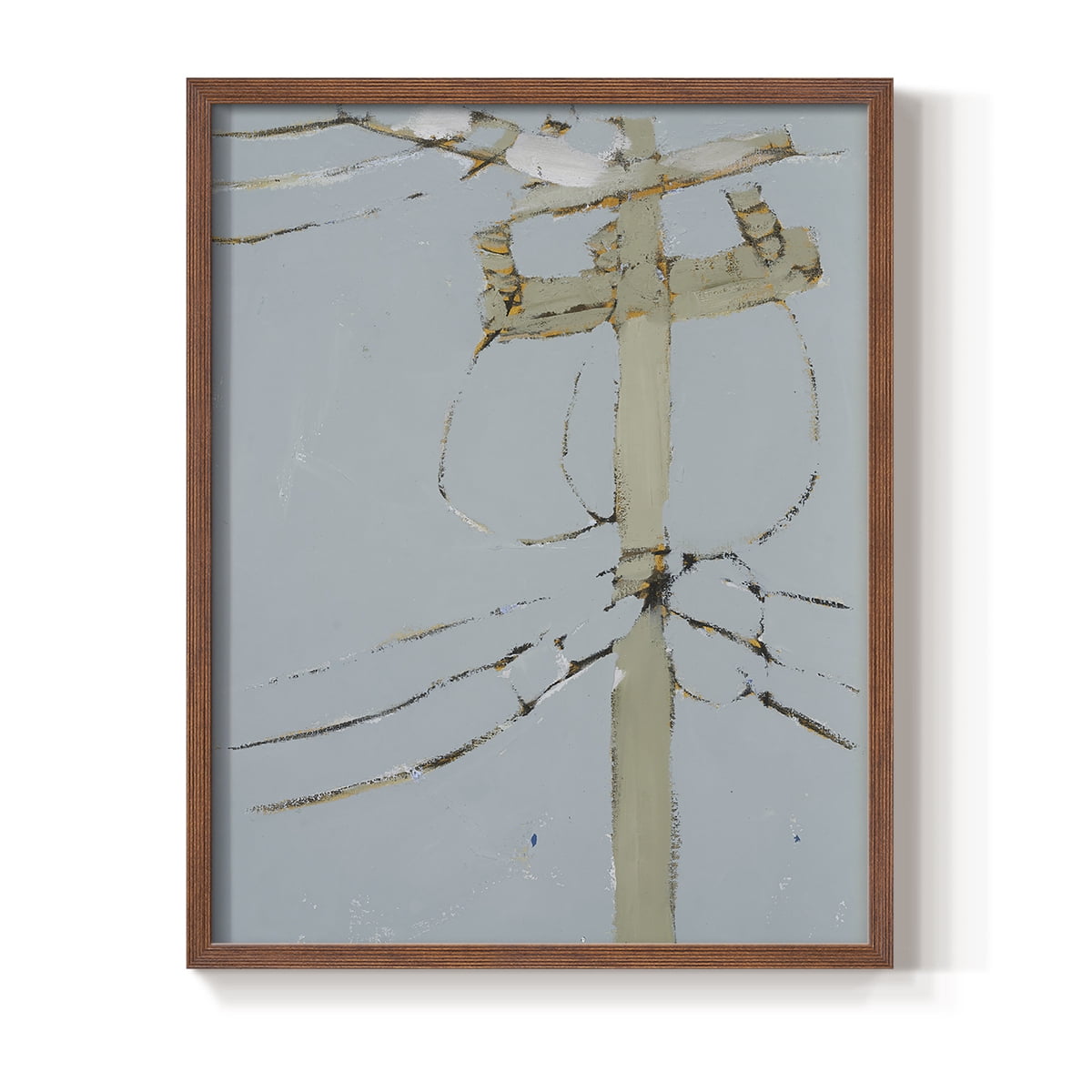 Wires V Framed Print - Solid Wood in Single Picture Frame Solid Wood 2 Framed Print