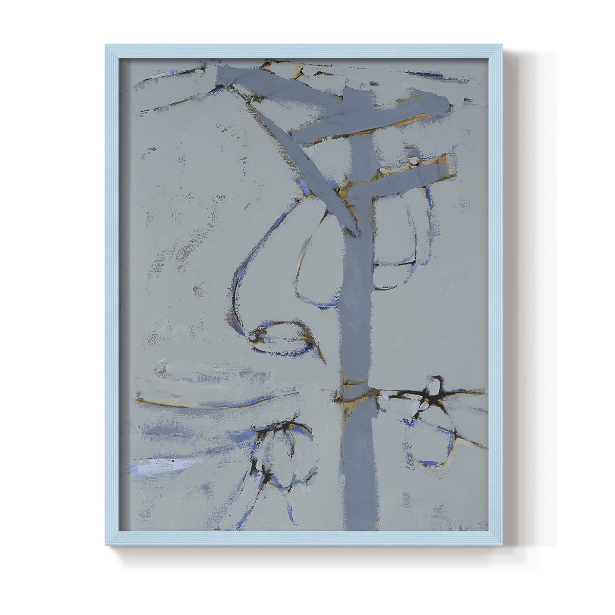 Wires VI Framed Print - Solid Wood in Single Picture Frame Solid Wood 2 Framed Print