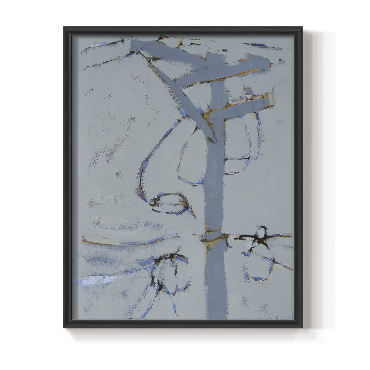 Wires VI Framed Print - Solid Wood in Single Picture Frame Solid Wood 2 Framed Print