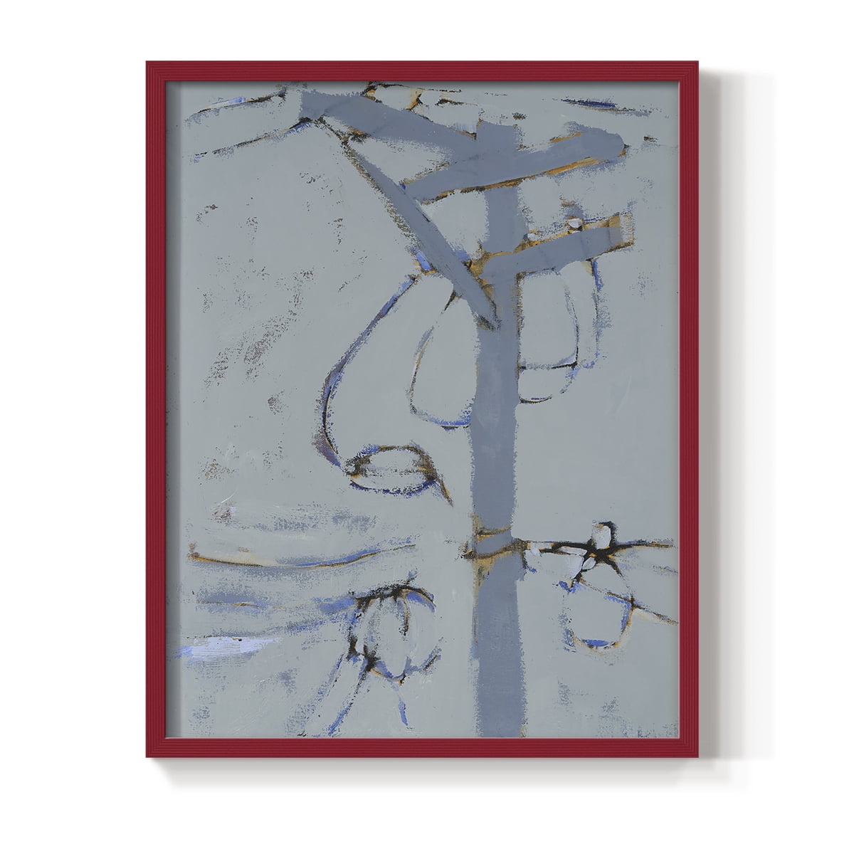 Wires VI Framed Print - Solid Wood in Single Picture Frame Solid Wood 2 Framed Print