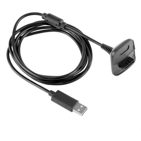 Wiresmith Play and Charge Cable for Xbox 360 Wireless Controller - Black