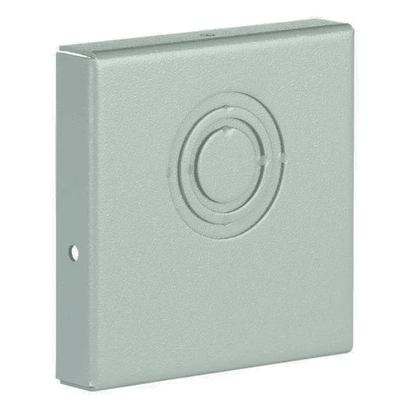 Wireway, End Cap, 6x6 Sq In, Steel, Gray