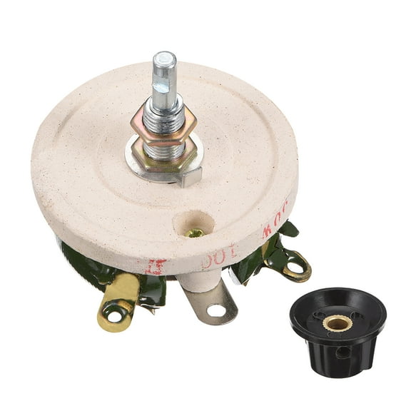 Wirewound Ceramic Potentiometer Variable Rheostat Resistor 50W 100R Ohm