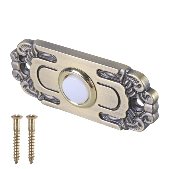 Wiring Door Bells Push Buttons Brass Lighted Press Button Wall Mounted Doorbell Switches Garage Doorbell Button