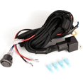 Wiring Harness 2 Lead, 12V 40A Rock Switch Relay Fuse Nylon Wiring