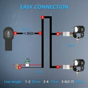 Wiring Harness Kit,12v 40a Relay Harness With 12v 3 Leads 16 Led Bar Harness Kit 180w 3 Relay And Switch Harness Kit And Switch Between Led Harness With Between Different Modes 3 S 16 Eryue