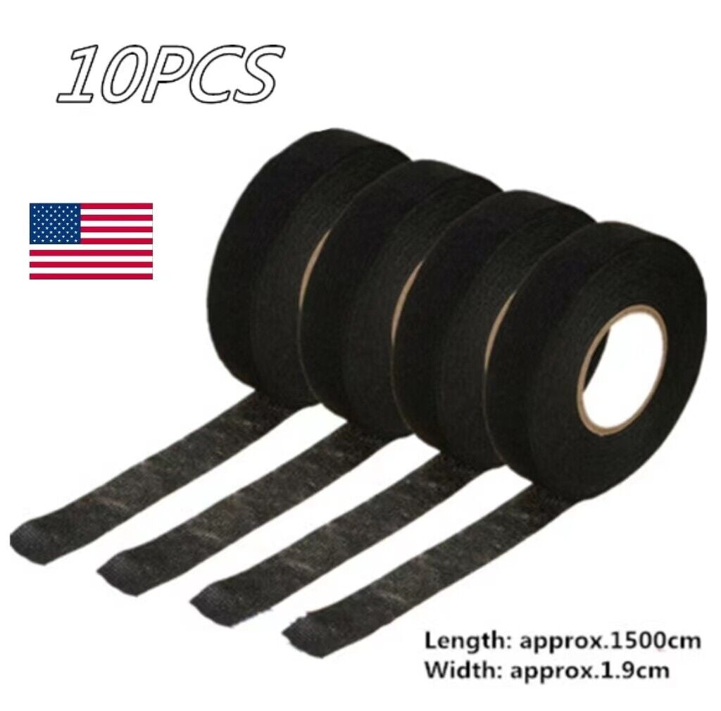 Wiring Harness Velvet Cloth Tape for Car Automotive Heat Resistant 10x 19mm*15M