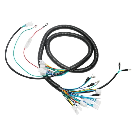 Wiring Harness Wire Loom for Electric Go Kart ATV Quad Scooter E-Bike Motorcycle Dirt Pit Bike 4-Wheeler Buggy Golf Cart Universal Brushless Motor Controller Wiring with Lights Circuit