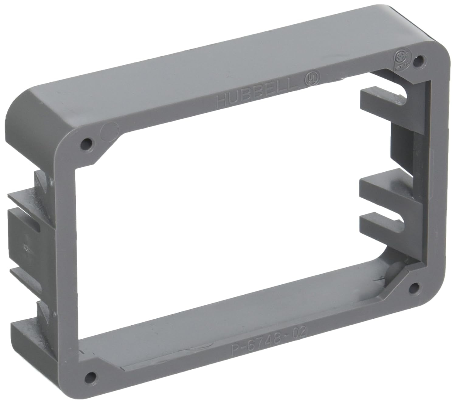 Wiring PFBRAC Plastic Flush Rectangular Adapter Collar, Gray - Walmart.com