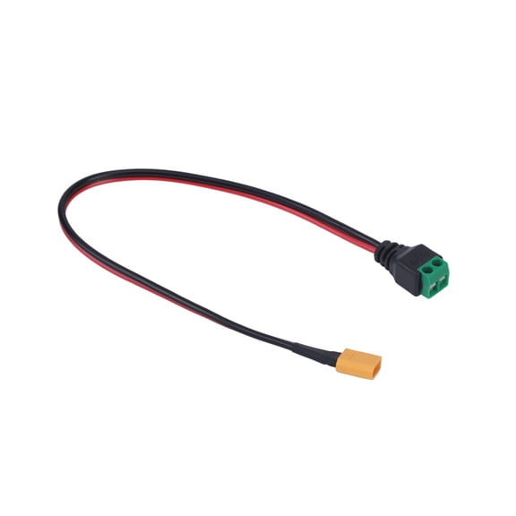 Wiring XT30 Adapter Cable, 30Cm Solderless 2Pin Terminal Wire for FPV Equipment Power Setup Tasks Use