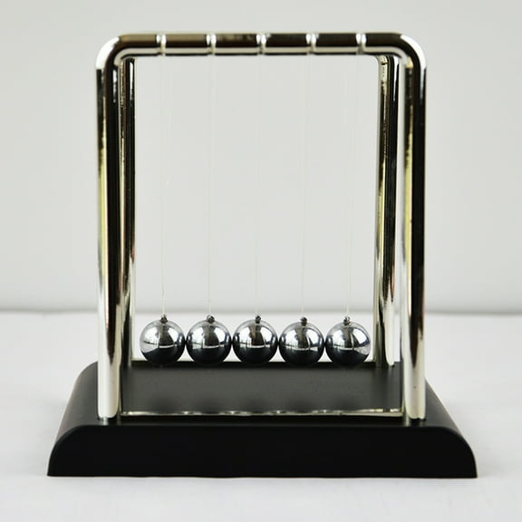 Wirlsweal Experiment Newton Pendulum Wear-resistant Classic Metal Experiment Newton Cradle for High School Physics